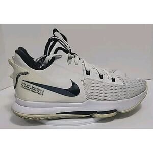 Nike Lebron Witness 5 Men's Basketball Shoes White Black CQ9380-101 Size 13